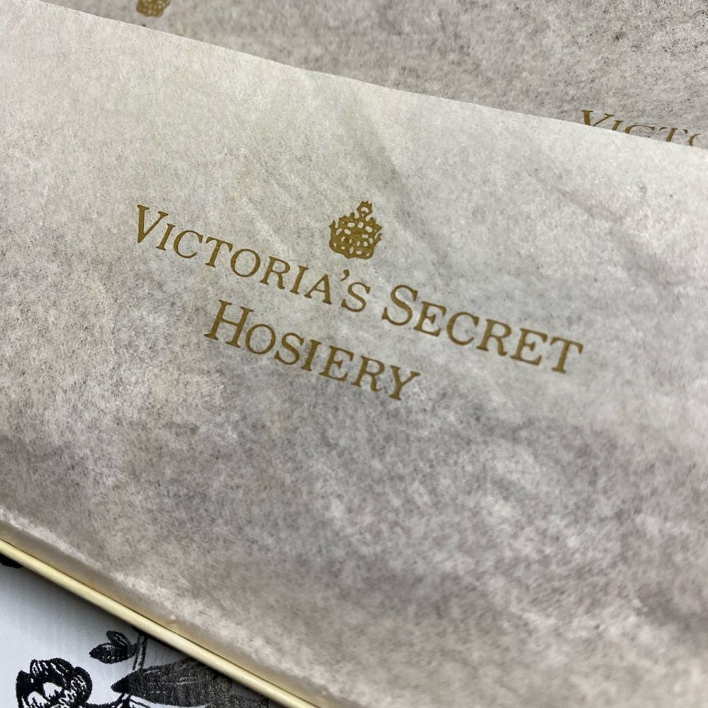 * Victoria's Secret large 2 packs thigh high Hosiery light dark tan new vintage - Picture 6 of 12